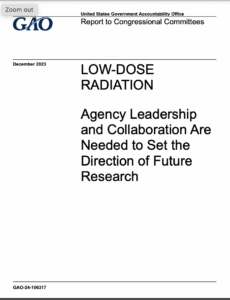 Low-Dose Radiation: Agency Leadership and Collaboration Are Needed to Set the Direction of Future Research